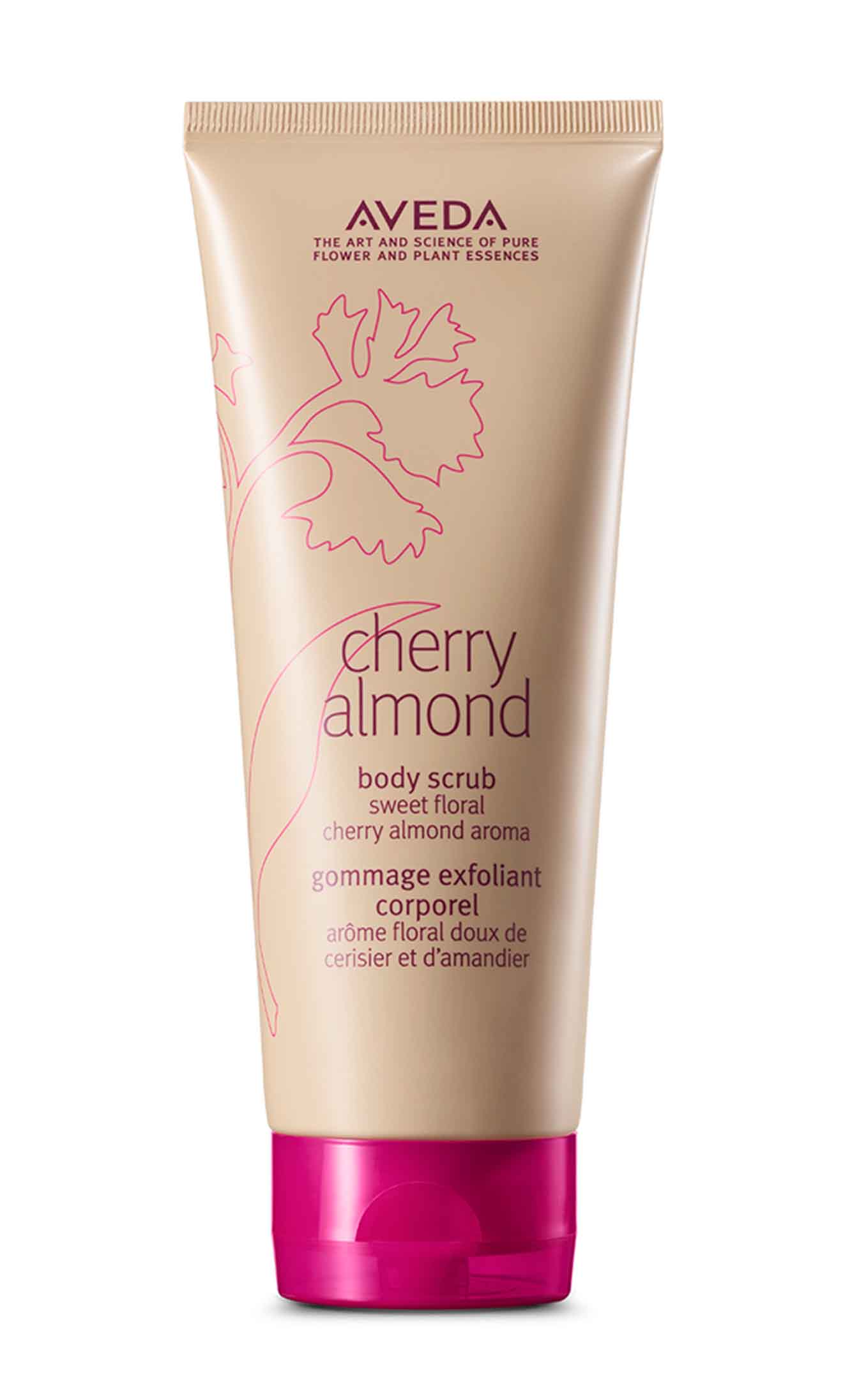 cherry almond body scrub, 200 ml